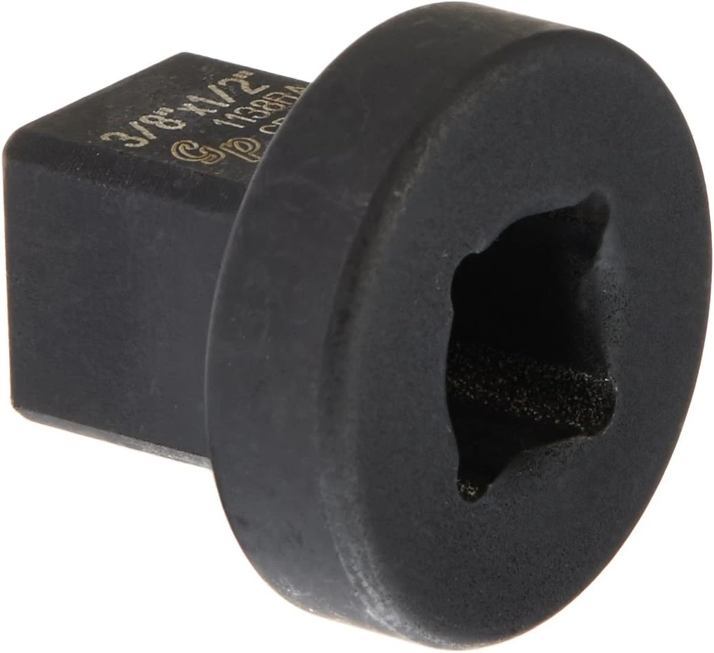 Grey Pneumatic 3/8" F x 1/2" M Reducing Sleeve Adapter Socket (1138RA)