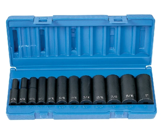 Grey Pneumatic 3/8" Drive 12 Piece Deep Set - 12 Point (1202D)