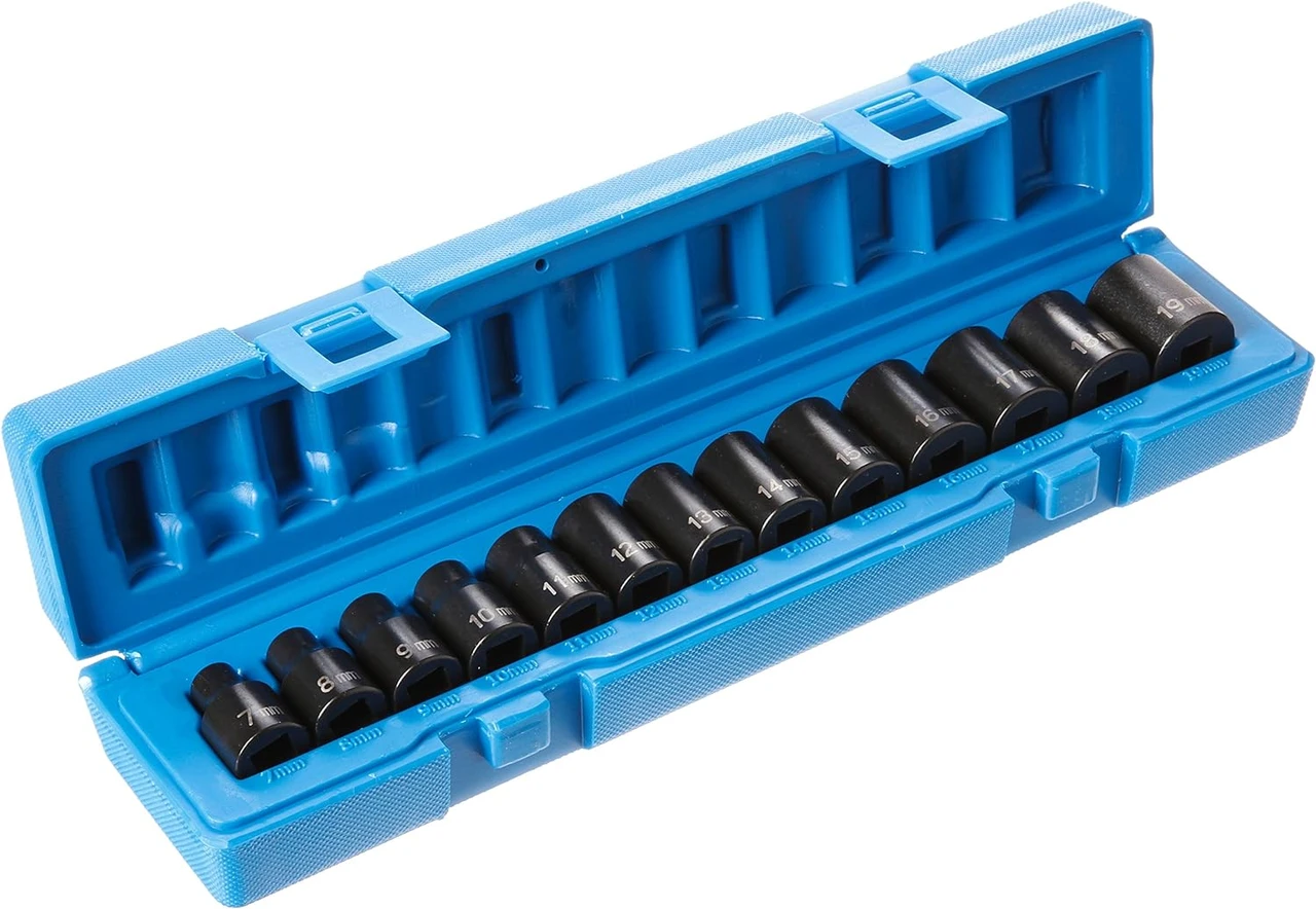 Grey Pneumatic 3/8" Drive 13 Pc. Std. Length Metric Set - 12pt (1203M)