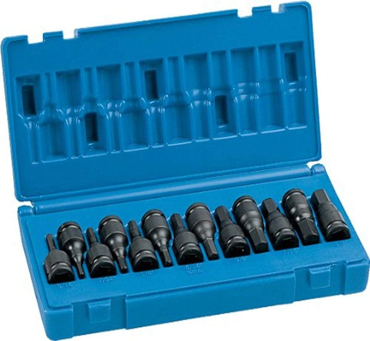 Grey Pneumatic 3/8" Dr. 13pc. Combo Hex Driver SAE/Metric Set (1298HC)