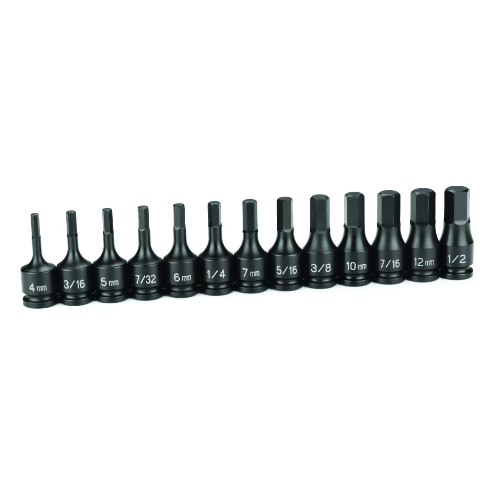 Grey Pneumatic 3/8" Dr. 13pc. Combo Hex Driver SAE/Metric Set (1298HC) — product image 2