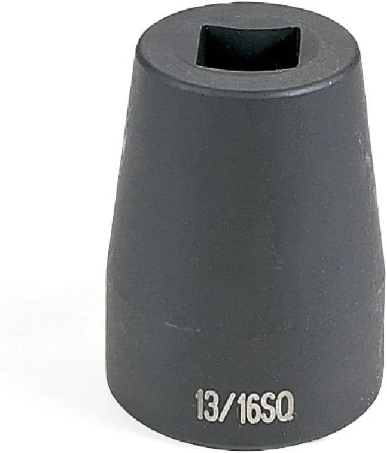 Grey Pneumatic 13/16" X 4 Point Short #5 Spline Impact Socket (5313SHD)