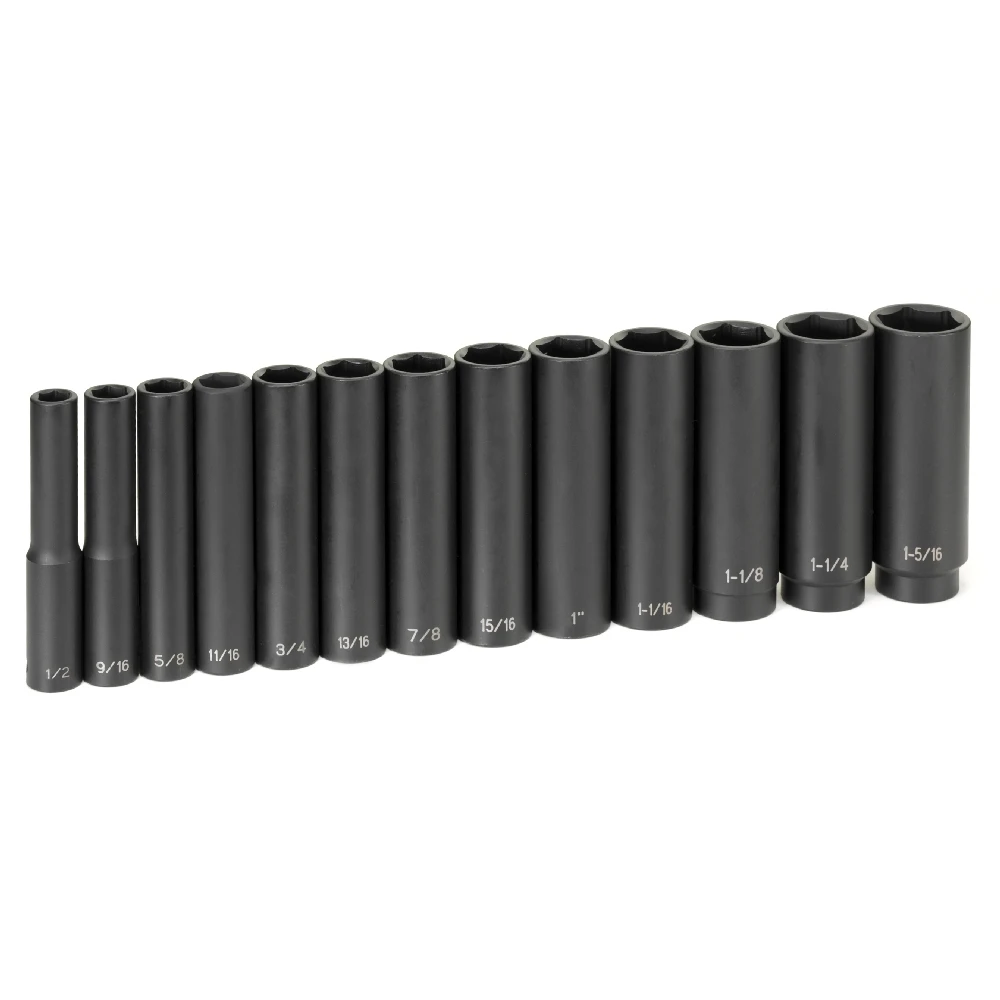 Grey Pneumatic 1/2" Drive 13-Piece Extra-Deep Set (1313XD) — product image 2
