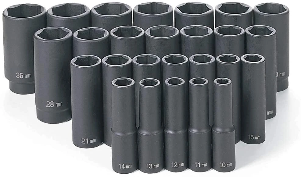 Grey Pneumatic 1/2" Drive 26pc. Deep Length Metric Master Set (1326MD) — product image 2