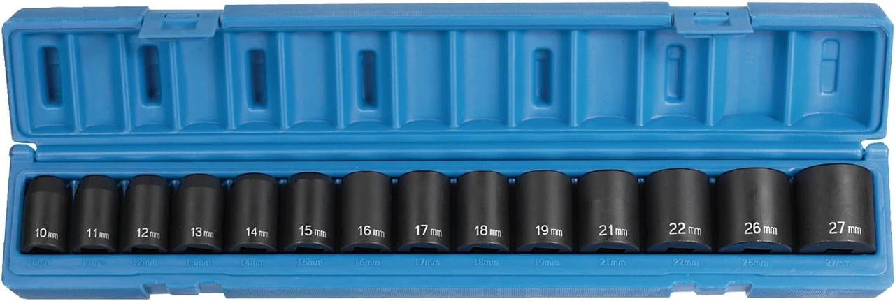 Grey Pneumatic 1/2" Drive 14-Piece Standard Metric Set (1412M)