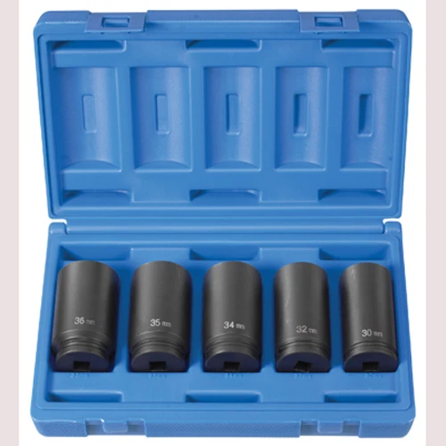 Grey Pneumatic 1/2" Drive 5-Piece Spindle Nut Set (1705SN)