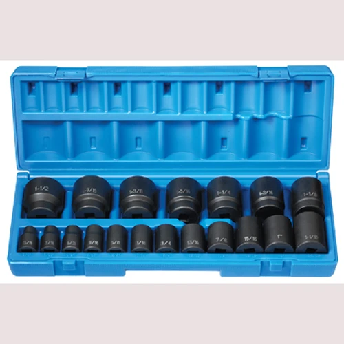 Grey Pneumatic 1/2" Dr. 19pc. Standard Length Fract. Set - 12pt (1719)