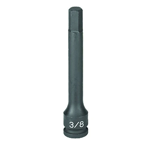 Grey Pneumatic 3/8" Drive x 7mm Hex Driver 4" Length (19074M)