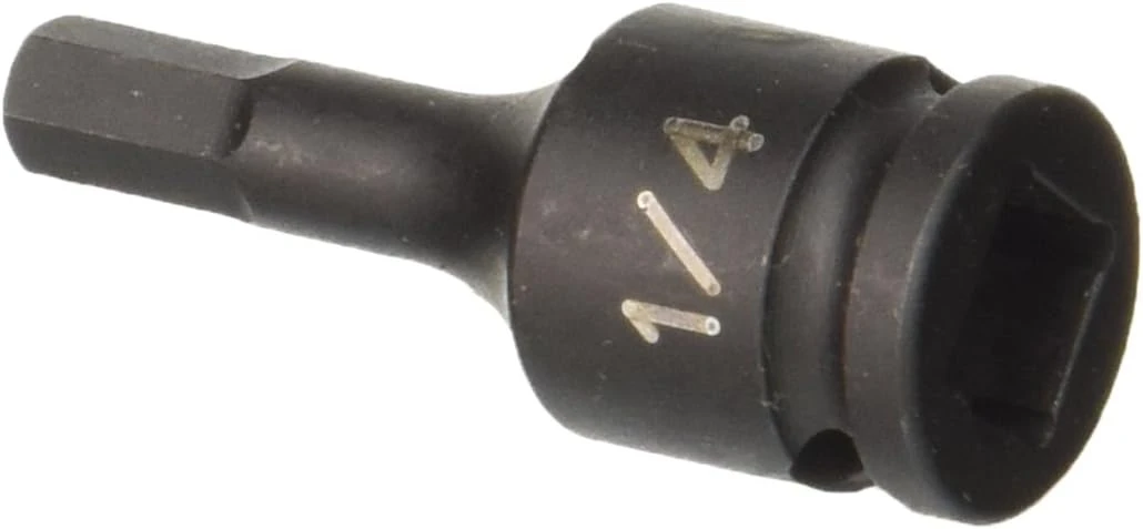 Grey Pneumatic 3/8" Drive x 1/4" Hex Driver Socket (1908F)