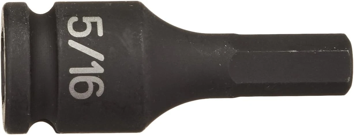 Grey Pneumatic 3/8" Drive x 5/16" Hex Driver Socket (1910F)
