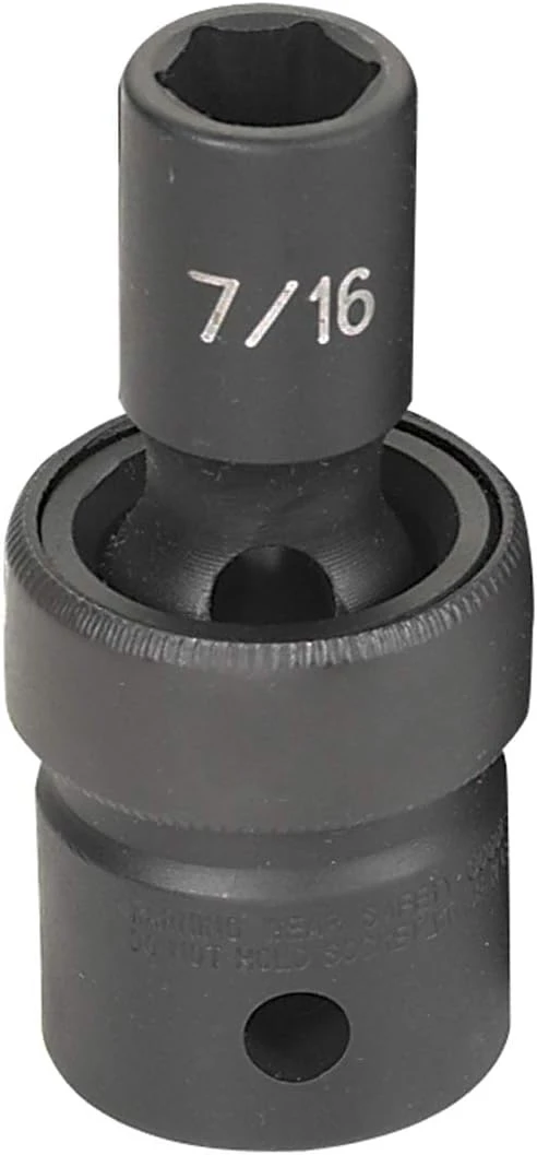 Grey Pneumatic 1/2" Drive x 7/16" Standard Universal Socket (2014U)