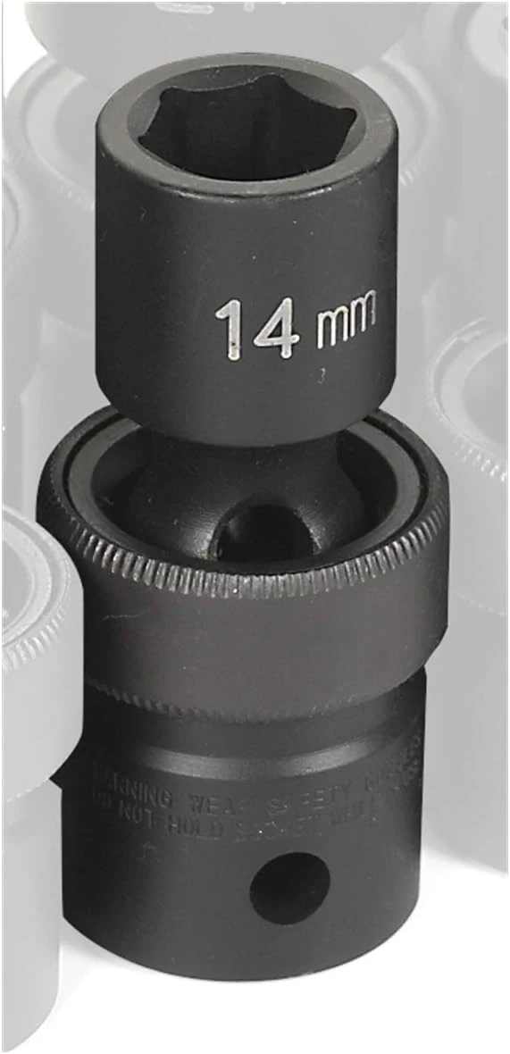 Grey Pneumatic 1/2" Drive x 14mm Standard Universal Socket (2014UM)