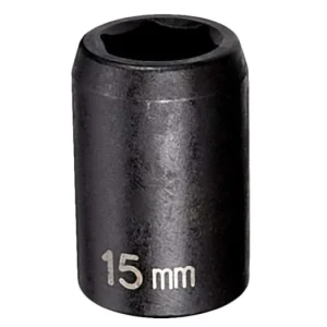 Grey Pneumatic 1/2" Drive x 15mm Standard Socket (2015M)