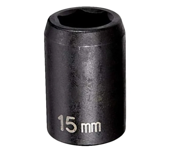 Grey Pneumatic 1/2" Drive x 15mm Standard Socket (2015M)