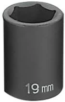 Grey Pneumatic 1/2" Drive x 19mm Standard Socket (2019M) — product image 2