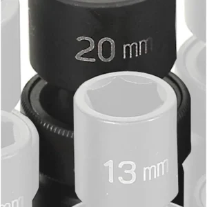 Grey Pneumatic 1/2" Drive x 20mm Standard Universal Socket (2020UM)
