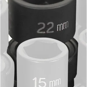Grey Pneumatic 1/2" Drive x 22mm Standard Universal Socket (2022UM)