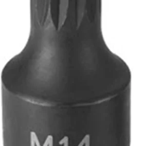Grey Pneumatic 1/2" Drive x M8 Triple Square Driver Socket (2108S)