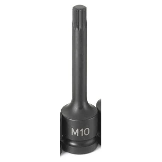 Grey Pneumatic 1/2" Drive x M10 Triple Square Driver 4"Socket (21104S)