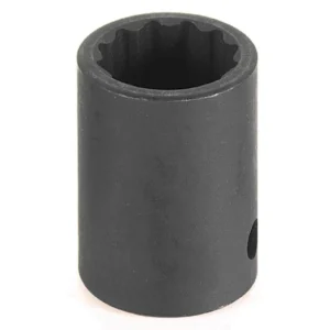 Grey Pneumatic 1/2" Drive x 11/16" Standard - 12 Point Socket (2122R)