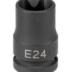 Grey Pneumatic 1/2" Drive x E24 External Star Impact Socket (2124ET)