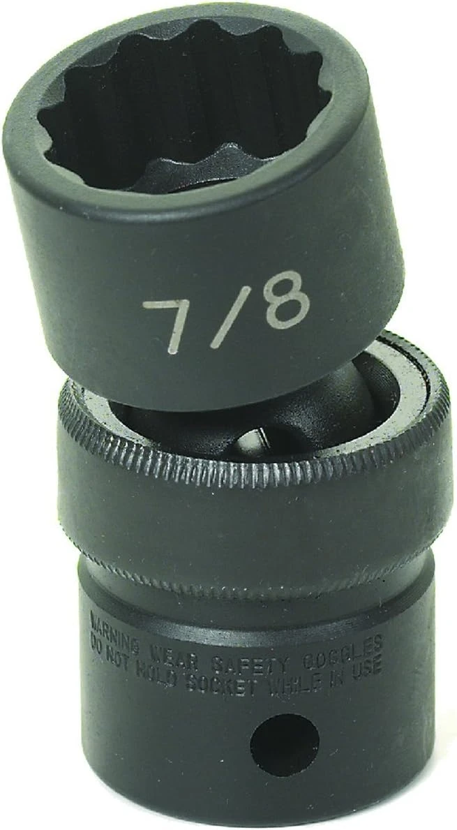 Grey Pneumatic 1/2" Drive x 7/8" Standard Universal - 12 Point (2128U)