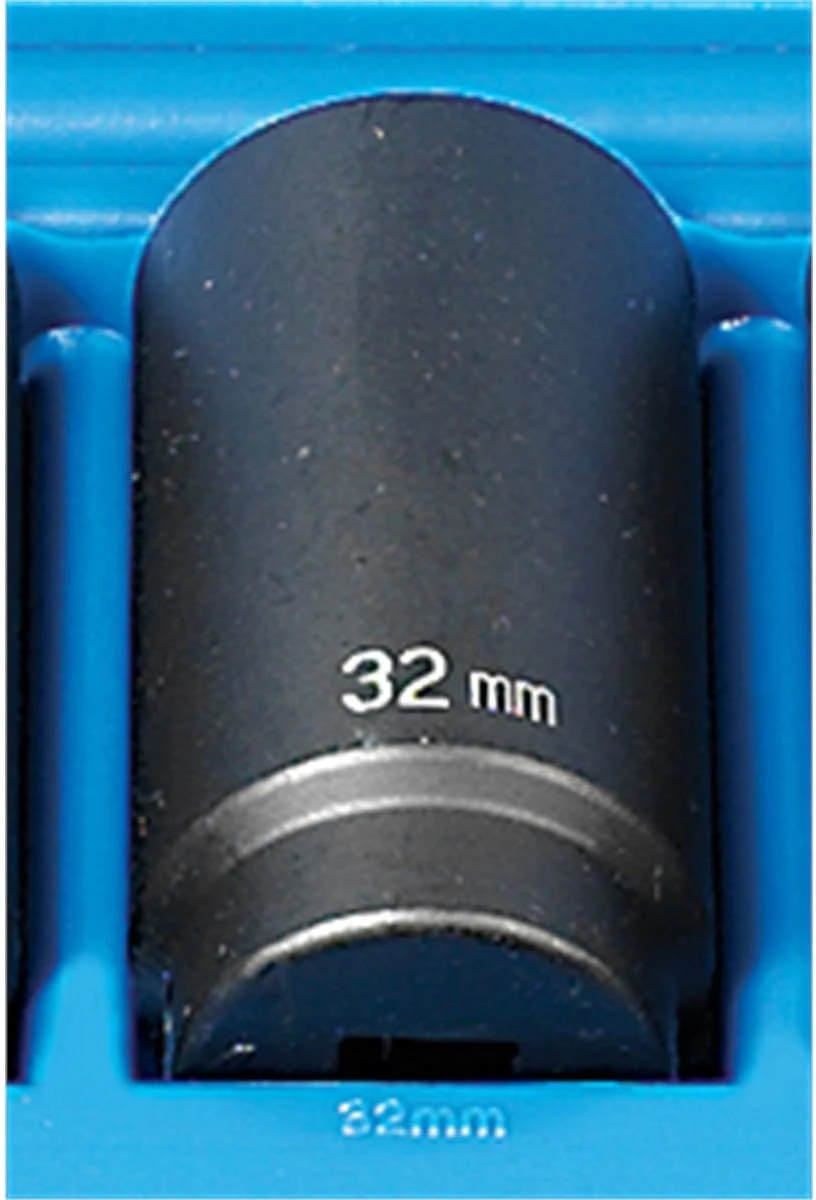 Grey Pneumatic 1/2" Drive x 32mm Deep - 12 Point Socket (2132MD)