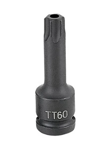 Grey Pneumatic 1/2" Dr x TT60 Tamper Proof Star Driver Socket (2160TT)