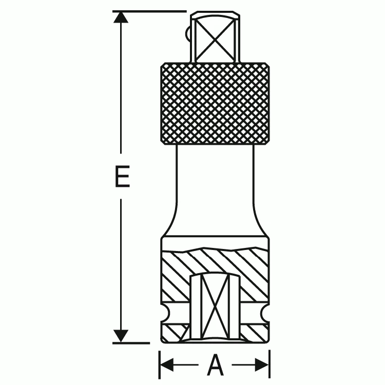 Grey Pneumatic 1/2" Drive 36" Length Locking Extension (2279QL) — product image 2