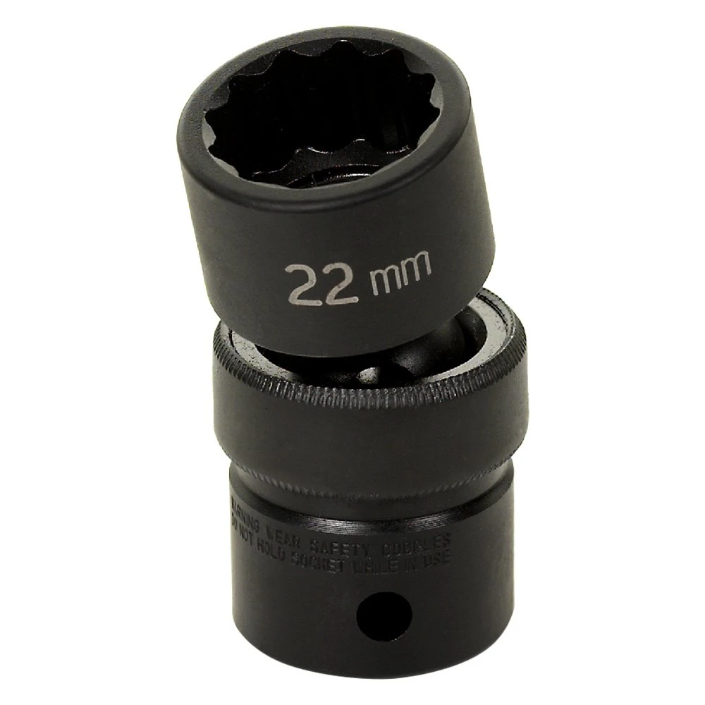 Grey Pneumatic 23Mm X 12 Point Short 1/2" Drive Universal Impact Socket (2123UM)
