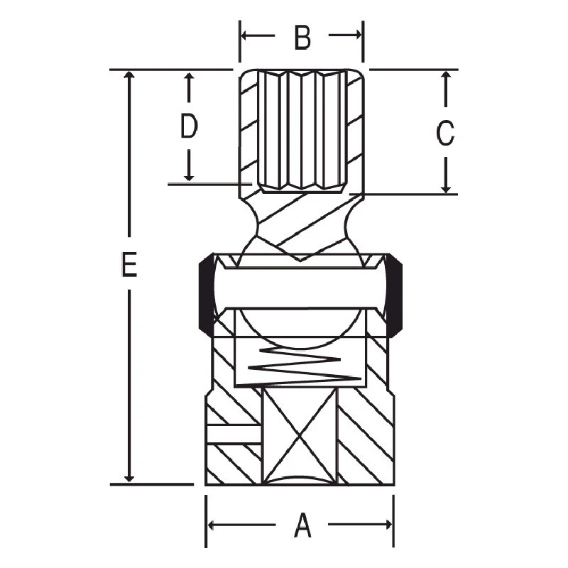 Grey Pneumatic 23Mm X 12 Point Short 1/2" Drive Universal Impact Socket (2123UM) — product image 2
