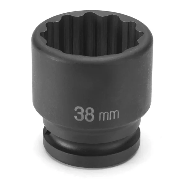 Grey Pneumatic 27Mm X 12 Point Short 3/4" Drive Impact Socket (3127M)