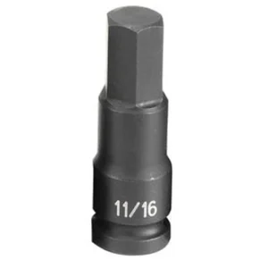 Grey Pneumatic 1/2" Drive x 11/16" Hex Driver Socket (2922F)