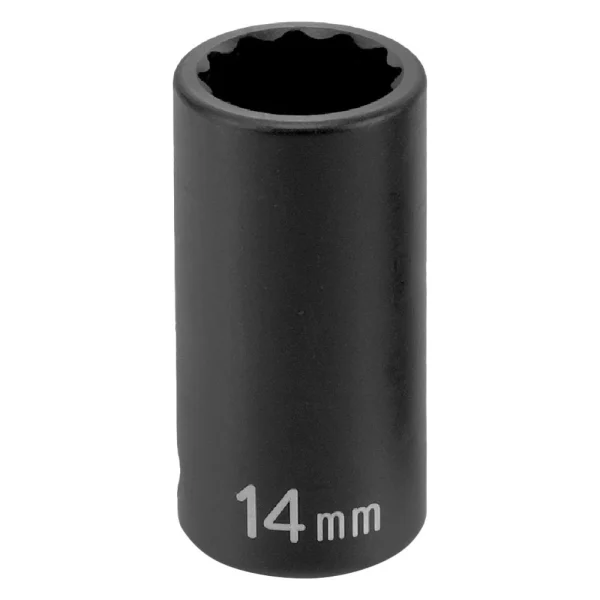 Grey Pneumatic 3/8" Drive 19 Mm 12-Point Semi-Deep Impact Socket (1119MSD)