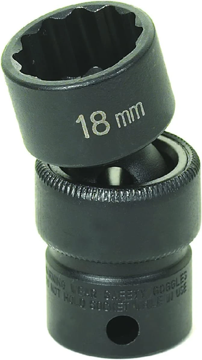 Grey Pneumatic 3/8" Drive 21 Mm 12-Point Standard Impact U-Joint (1121UM)