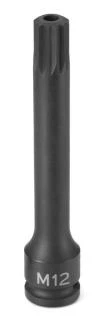 Grey Pneumatic 3/8" Drive M14 Triple Square (Tr) Impact Bit Socket (11144ST)