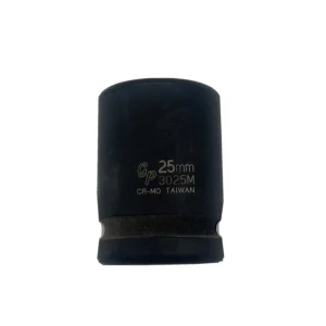 Grey Pneumatic black socket marked 25mm and 3025M