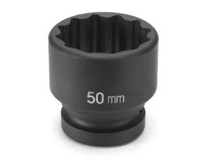 Grey Pneumatic 33Mm X 12 Point Short 1" Drive Impact Socket (4133M)