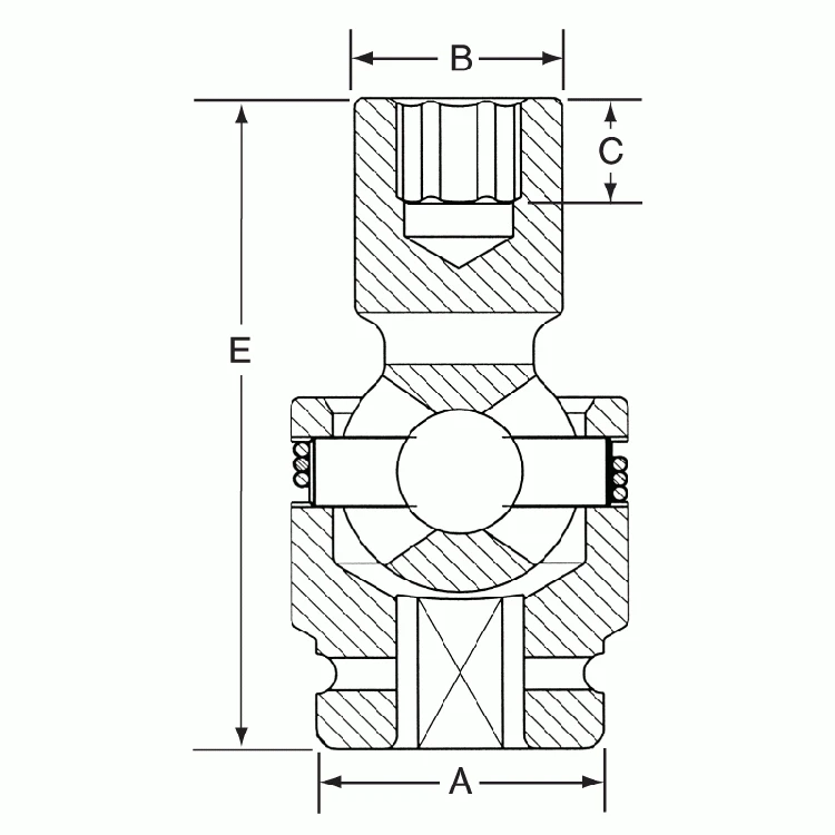 Grey Pneumatic 1" Drive x 15/16" Heavy Duty Universal Socket (4030U) — product image 2