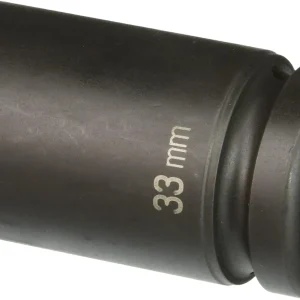 Grey Pneumatic 4033MD black deep socket marked 33mm