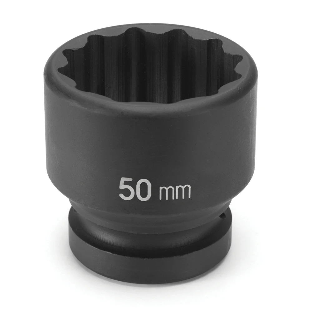 Grey Pneumatic 42Mm X 12 Point Short 1" Drive Impact Socket (4142M)