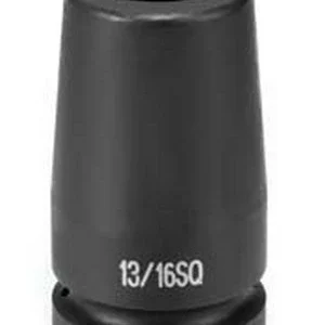 Grey Pneumatic 1" Drive x 13/16" Deep Square - 4 Point Socket (4313SL)