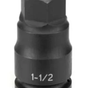 Grey Pneumatic 1" Drive 1-1/2" Hex Driver Socket (4948F)