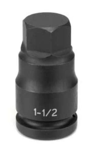 Grey Pneumatic 1" Drive 1-1/2" Hex Driver Socket (4948F)