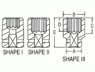 Grey Pneumatic 49Mm X 12 Point Short 1-1/2" Drive Impact Socket (6249M) — product image 2