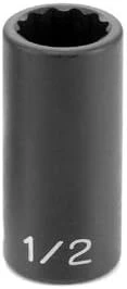 Grey Pneumatic 5/8" X 12 Point Semi-Deep 3/8" Drive Impact Socket (1120SD)