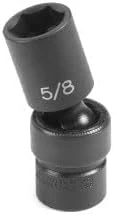 Grey Pneumatic 5/8" X 6 Point Semi-Deep 3/8" Drive Universal Impact Socket (1020USD)