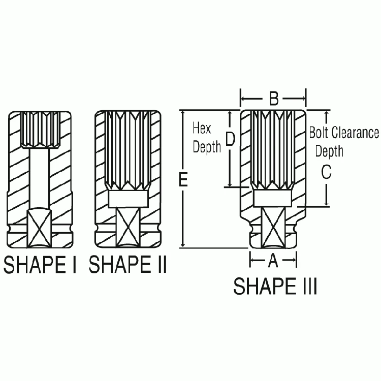 Grey Pneumatic 1-1/2" Drive x 80mm Deep Impact Socket 12pt (6280MD) — product image 2