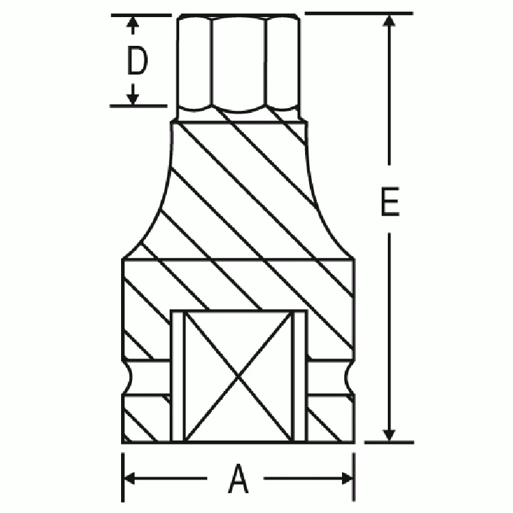 Grey Pneumatic 1-1/2" Drive x 2" Standard Length Socket (6964F) — product image 2