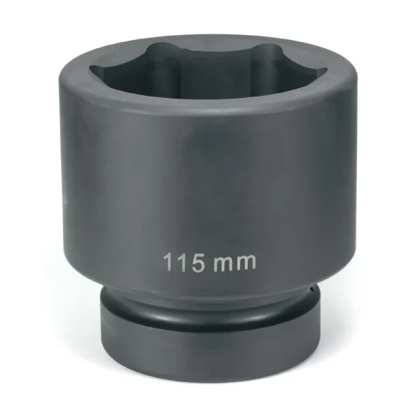 Grey Pneumatic 2-1/2" Dr. x 90mm Standard Length Impact Socket (7090M)